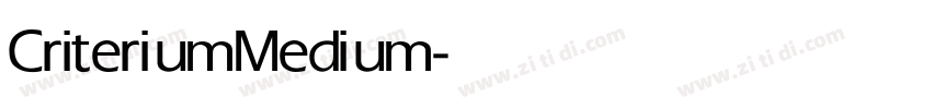 Criterium Medium字体转换